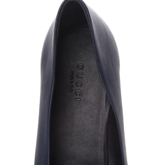 GUCCI Calfskin Sachalin Flats EU40 Blue - Picture 6 of 9